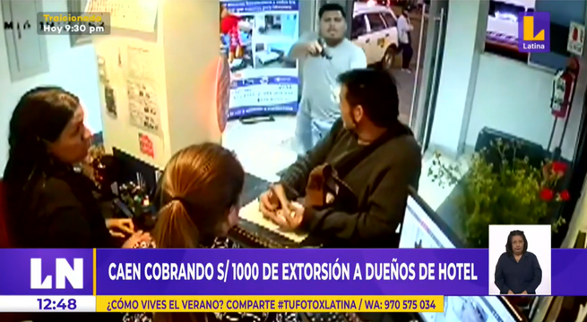 Independencia: delincuentes caen cobrando extorsión de mil soles en hotel