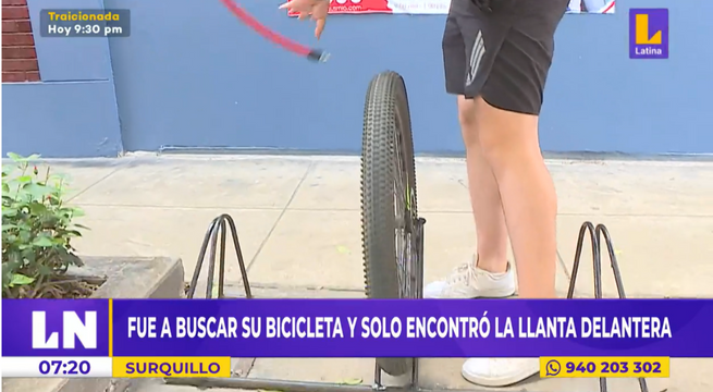 Magdalena: fue a buscar su bicicleta, pero solo encontró la llanta delantera