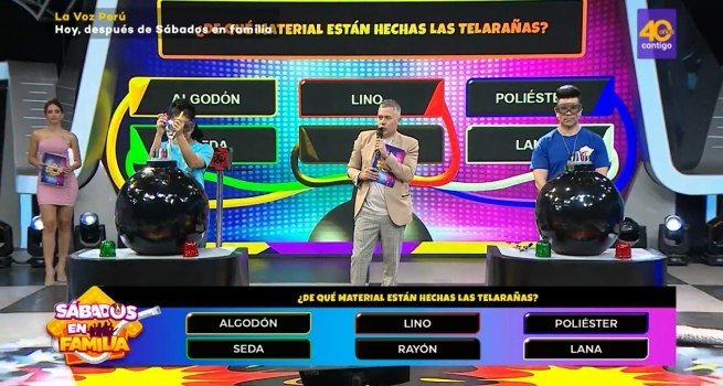 Sábados en Familia: Leysi Suárez y Carlos Barraza se enfrentaron en ‘Desactívame’