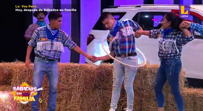 Sábados en Familia: Los Vásquez y los Osejo compitieron en ‘Enlazados’ 