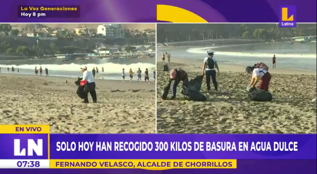 Recogen 300 kilos de basura del balneario de Agua Dulce