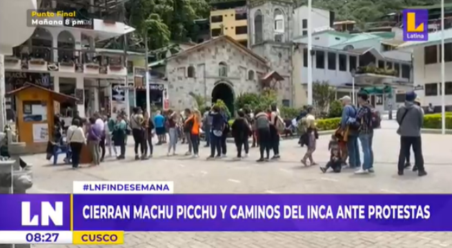 Cierran Machu Picchu y camino inca en medio de protestas