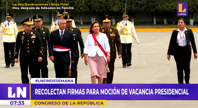 Congreso: recolectan firmas para moción de vacancia contra Dina Boluarte