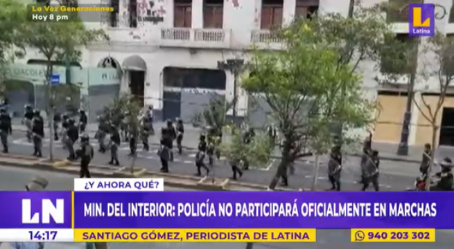 Mininter anuncia que PNP no participará oficialmente en 