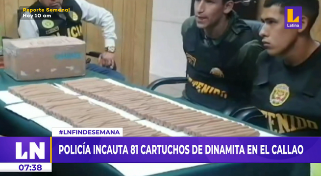 Incautan 81 cartuchos de dinamita que se iban a usar en marchas, según PNP
