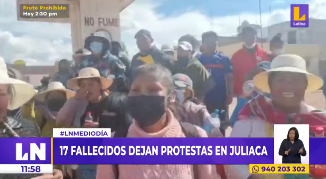 Puno en duelo por 17 muertes en protesta, mientras Gobierno espera voto de confianza