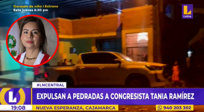 Cajamarca: expulsan a pedradas a congresista Tania Ramírez en Nueva Esperanza