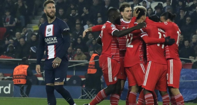 Bayern Múnich derrotó 1-0 al PSG en la ida de los octavos de final de la Champions League