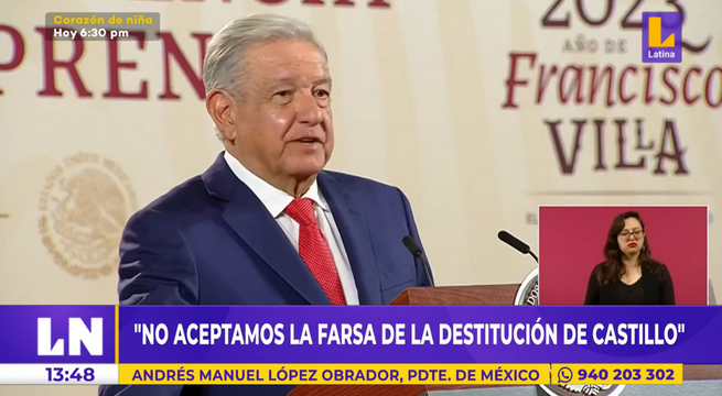 AMLO vuelve a respaldar a Pedro Castillo: 