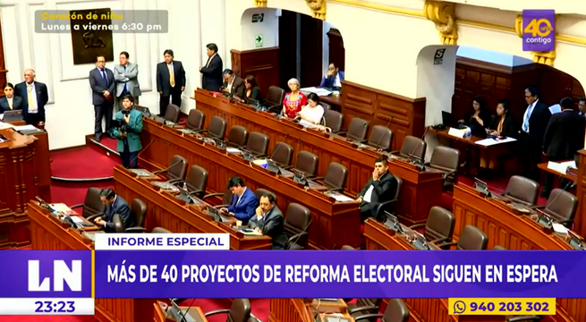 Congreso: Más de 40 proyectos de reforma electoral siguen en espera