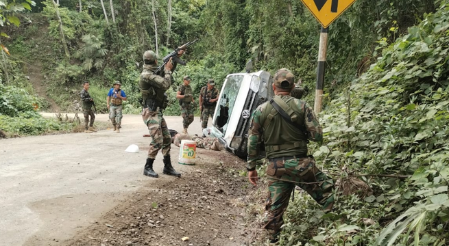 Narcoterroristas asesinan a siete policías en emboscada en el Vraem