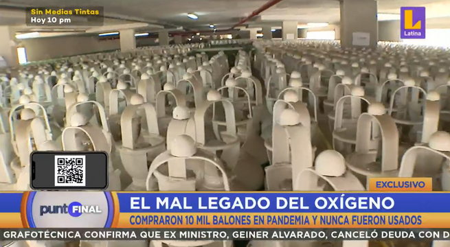 Más de diez mil balones de oxígeno adquiridos durante la pandemia nunca fueron usados