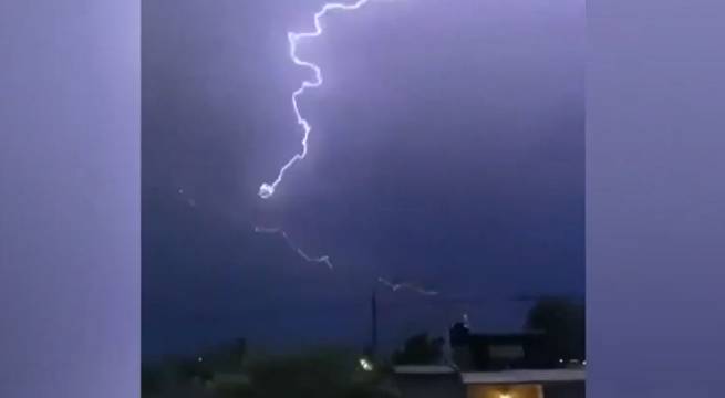 Alarma por fuerte lluvia y tormenta eléctrica en Sullana
