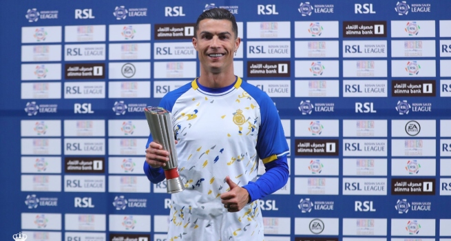 Cristiano Ronaldo gana el premio a mejor jugador de febrero en la Liga de Arabia Saudita