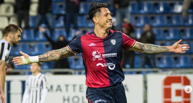 ¡Doblete y asistencia de Lapadula! Cagliari venció 4-1 al Ascoli