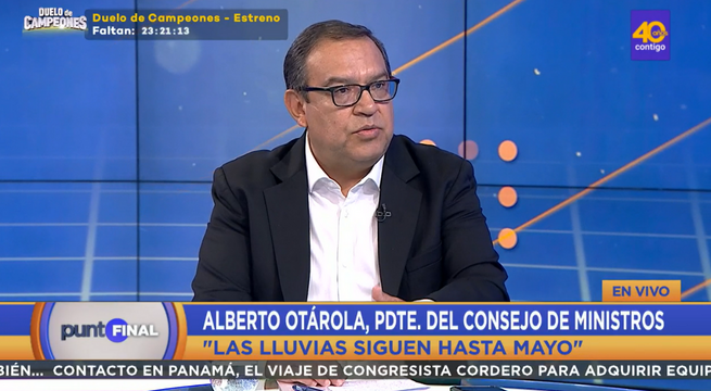Premier Alberto Otárola: 