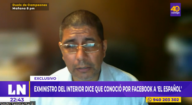 Dimitri Senmache admite reuniones con 'El Español', pero niega injerencia en sus decisiones