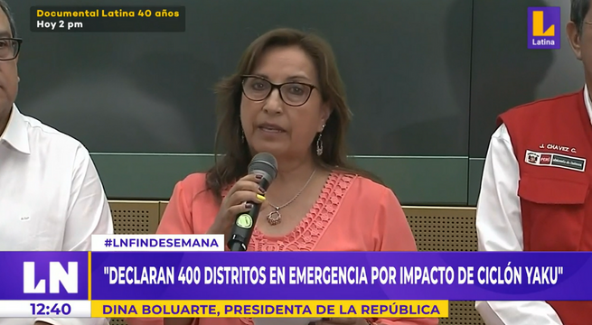 Declaran en emergencia 400 distritos por impacto del ciclón Yaku