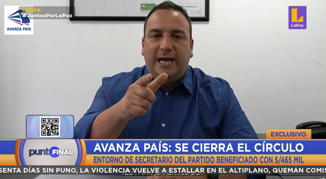 Avanza País: entorno de secretario del partido se benefició con más de S/ 400 mil