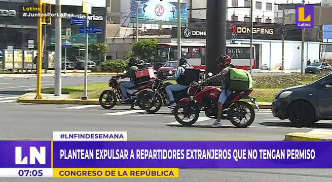Congreso: plantean expulsar a repartidores extranjeros que no tengan autorización
