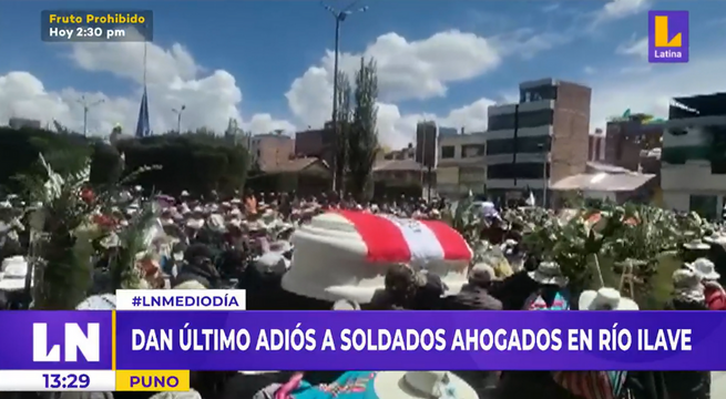 Dan último adiós a soldados Ejército que fallecieron ahogados en el río Ilave