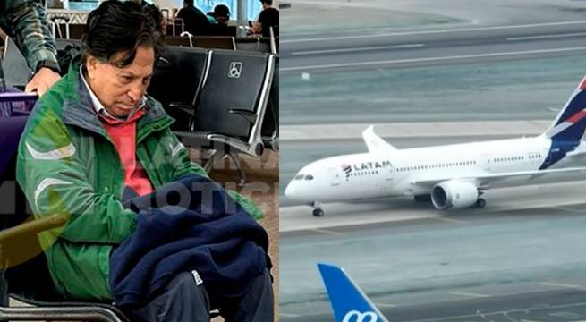 Alejandro Toledo llegó al Perú extraditado desde Estados Unidos