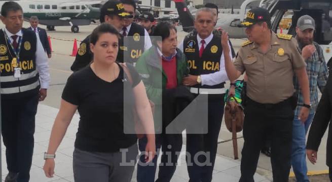 Las primeras imágenes de Alejandro Toledo en Perú