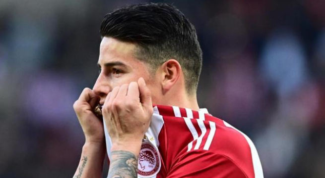 James Rodríguez termina su contrato con Olympiacos de Grecia