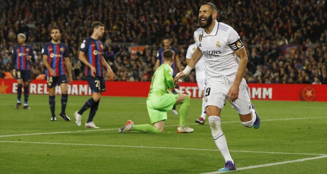 Real Madrid goleó 4-0 al Barcelona y clasificó a final de la Copa Del Rey