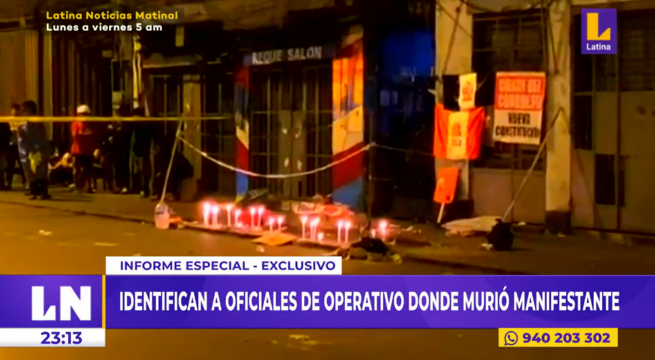 Identifican a oficiales a cargo de operativo donde falleció Víctor Santisteban