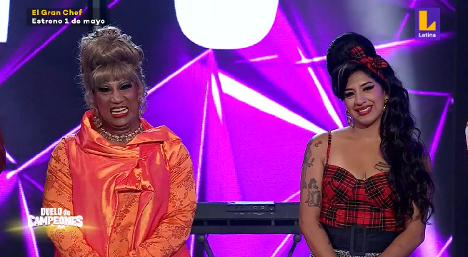 Amy Winehouse VS Celia Cruz batallaron por la silla en Duelo de Campeones