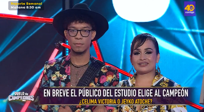 Celima Victoria y Jeyko Atoche aperturaron la noche de Duelo de Campeones