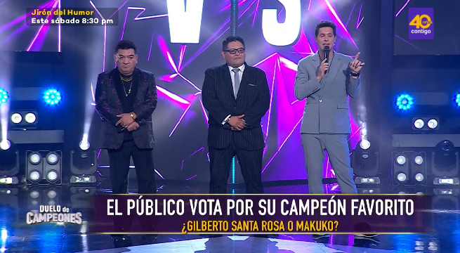 Gilberto Santa Rosa VS Makuko batallaron por la silla en Duelo de Campeones