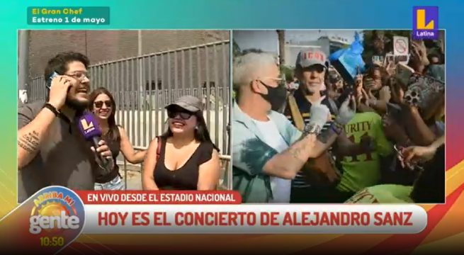 Así se vive la previa al concierto de Alejandro Sanz en Lima