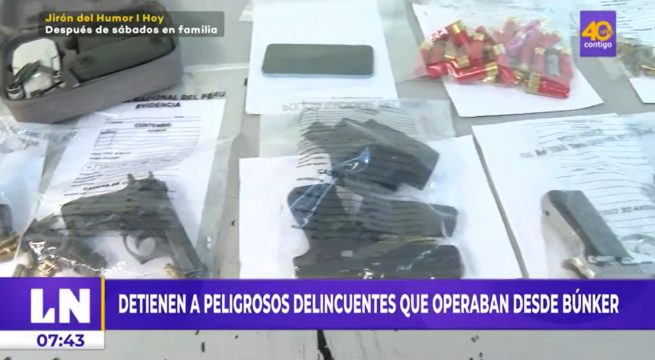 Cercado de Lima: detienen a peligrosos delincuentes que operaban desde 'búnker'