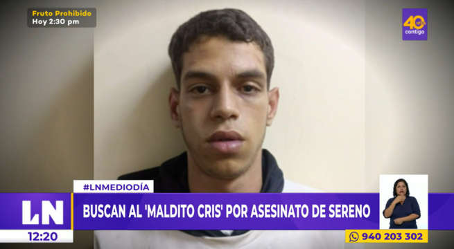 'Maldito Cris': el amplio historial de delitos del sospechoso de matar a sereno en Surco