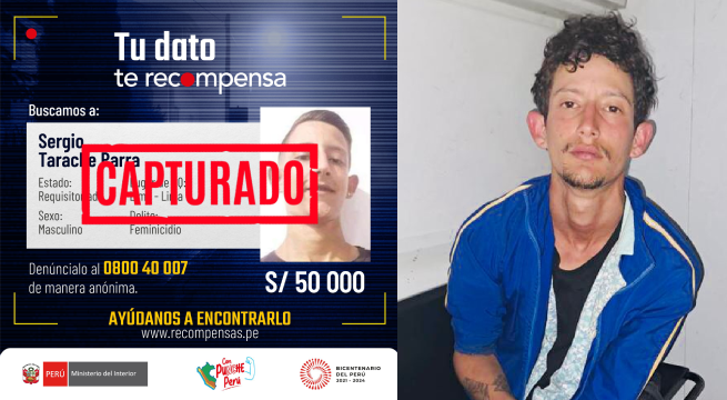 Mininter confirma que Sergio Tarache Parra será traído al Perú en cuestión de horas