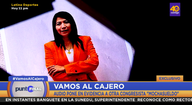 Congresista María Cordero reclamaba hasta el 75% del sueldo de su trabajador: 