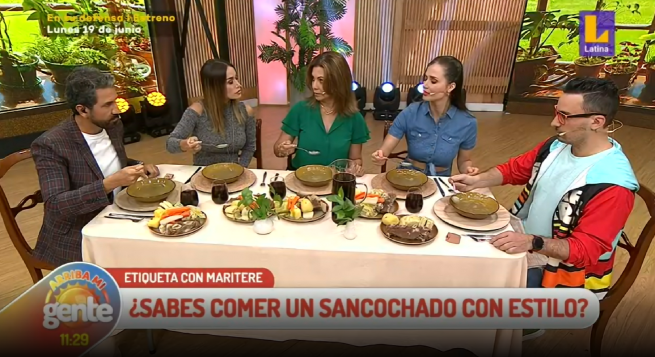 Cómo tomar sopa correctamente: Maritere Braschi nos enseña a comer sancochado con estilo