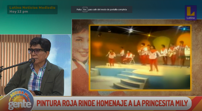 Fundador de Pintura Roja recordó a ‘Princesita Mily’: “Era una chica con todas las actitudes para triunfar”