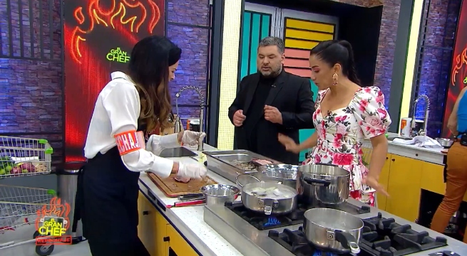 ¿Cómo que el aparato reproductor?: Fiorella Rodríguez sorprendida con limpieza de langostinos en El Gran Chef Famosos