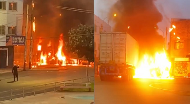 SMP: choque que provocó explosión de combi deja seis heridos y 70 casas afectadas