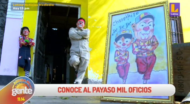 La conmovedora historia del “Payaso mil oficios” que a punta de risas saca adelante a su familia
