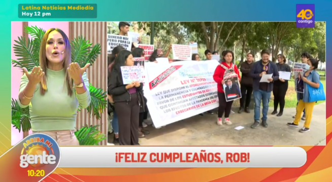 Así se vivió el cumpleaños de nuestro querido reportero Rob Reyna en Arriba Mi Gente