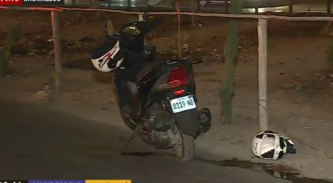 Joven motociclista fallece en accidente cuando le enseñaban a manejar