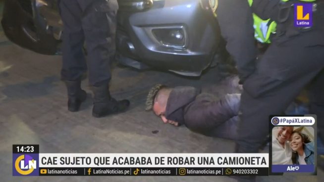 San Martín de Porres: capturaron a delincuente que había robado camioneta | VIDEO