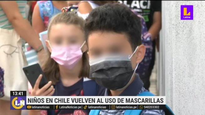 Chile: uso obligatorio de mascarillas regresa en colegios por los virus respiratorios