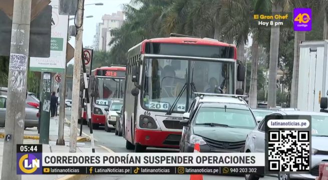 Corredores podrían dejar de operar en Lima: ¿qué dijo la ATU?