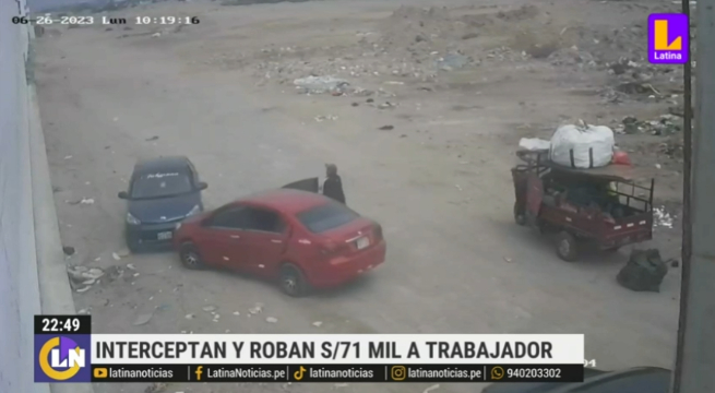 Chimbote: delincuentes interceptan a trabajador y le roban 71 mil soles