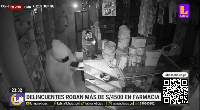 Tarma: asaltan farmacia y se llevan más de 4.500 soles